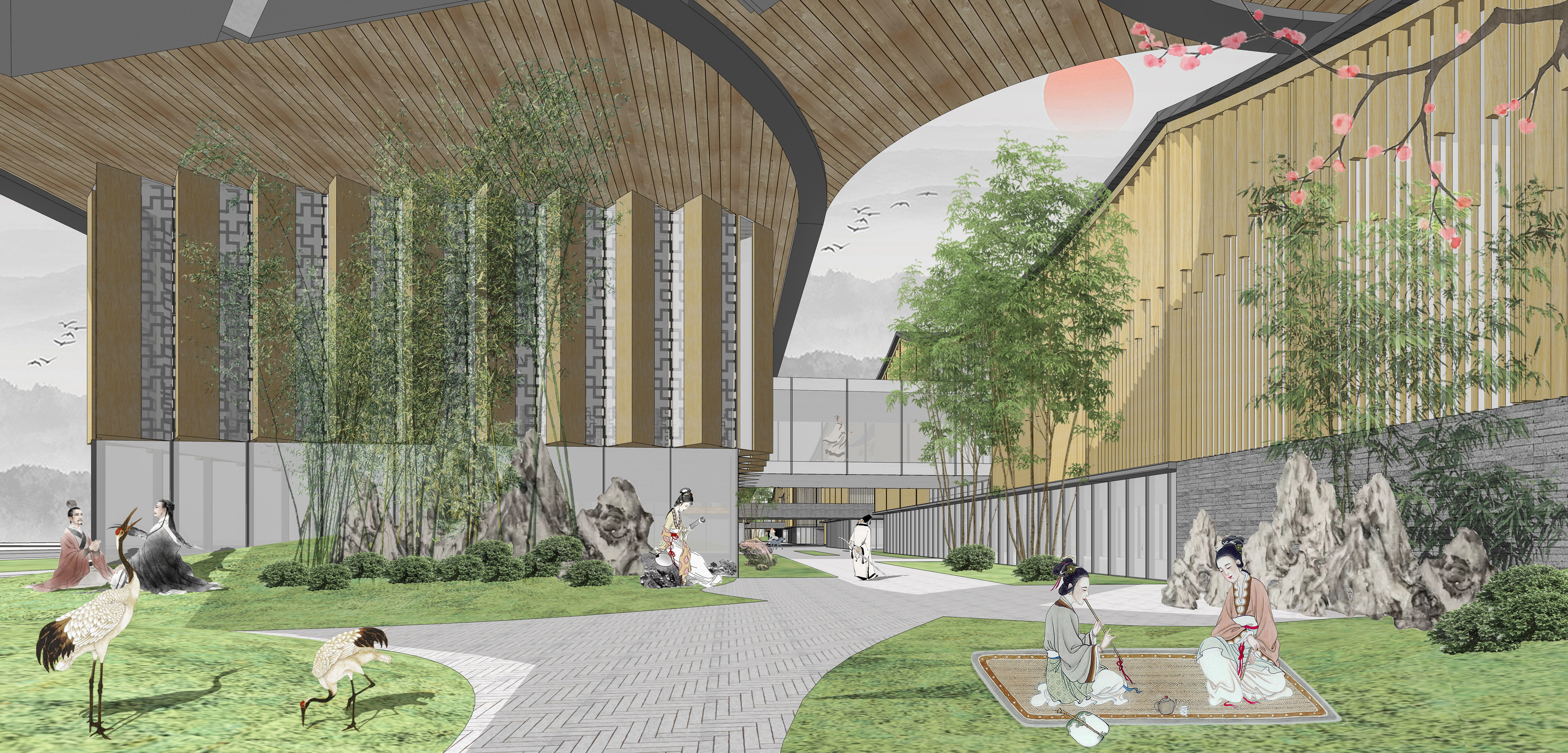 《叠落书院·山水画卷》此次获奖的两个作品均出自我司总建筑师晏晓波